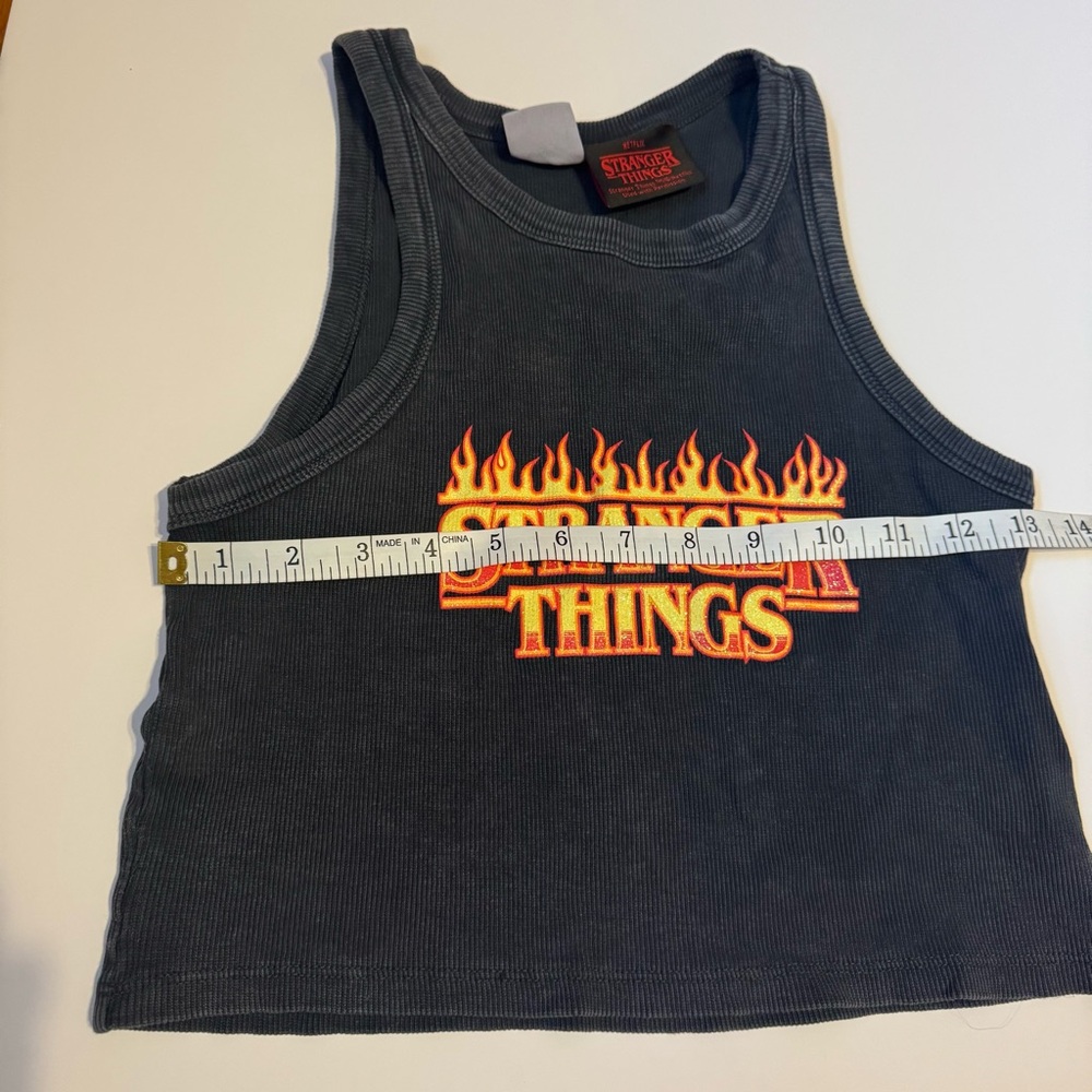 LIMITED EDITION Stranger Things by Zara Black Kids Tank Top - Picture 4 of 7